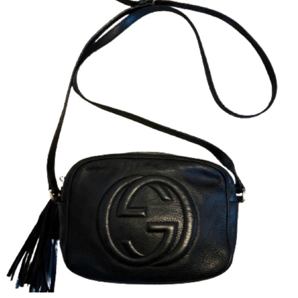 Gucci Black Pebbled Leather Soho
Disco Bag